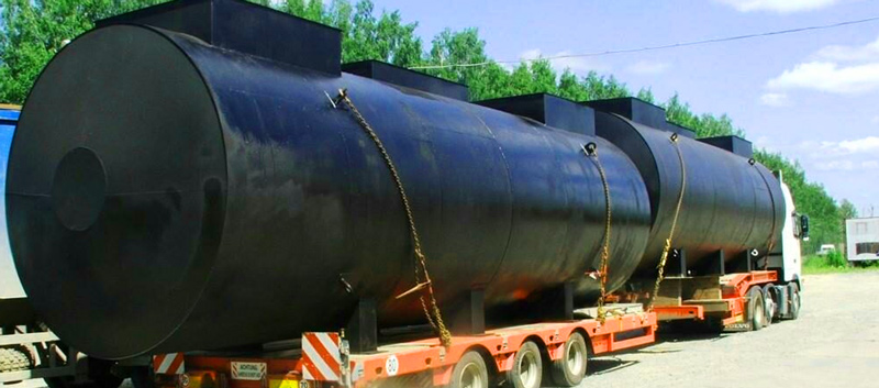 Доставка резервуаров