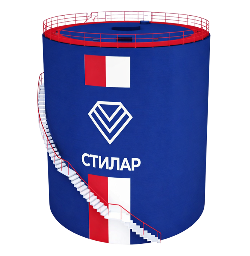 Цельносварной резервуар РВС для питьевой воды 125 м³ от завода-производителя