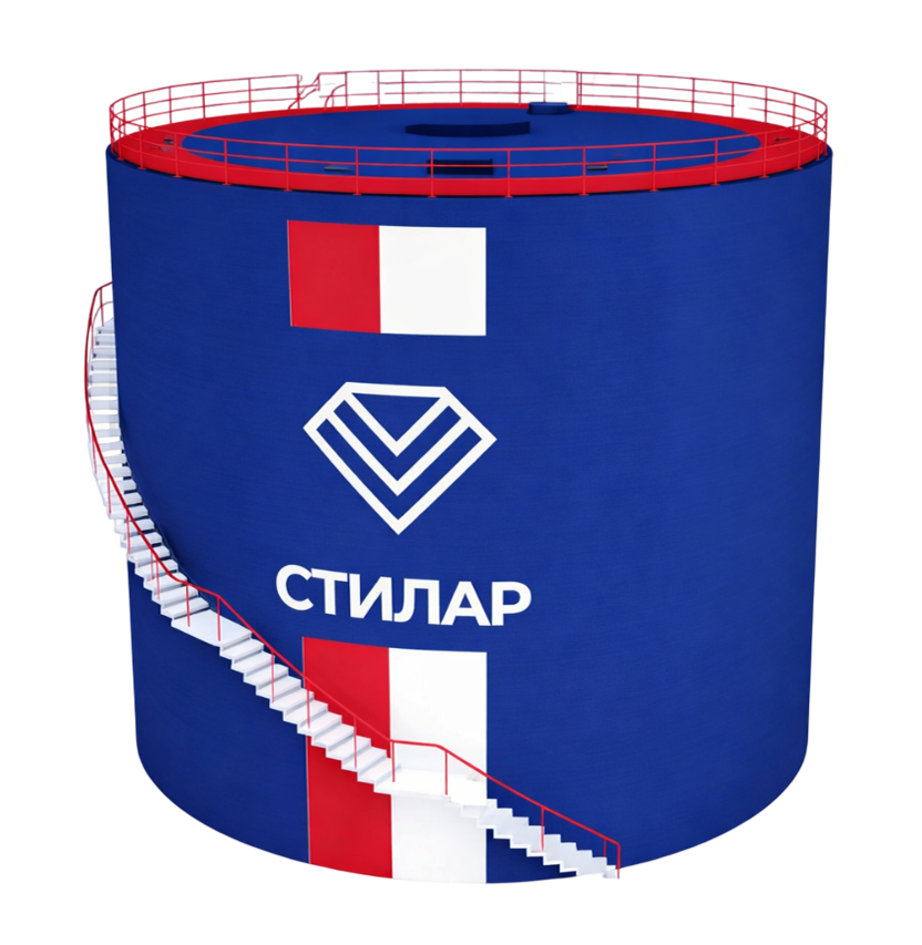 Цельносварной резервуар РВС для пожарного резервуара 125 м³ от завода-производителя